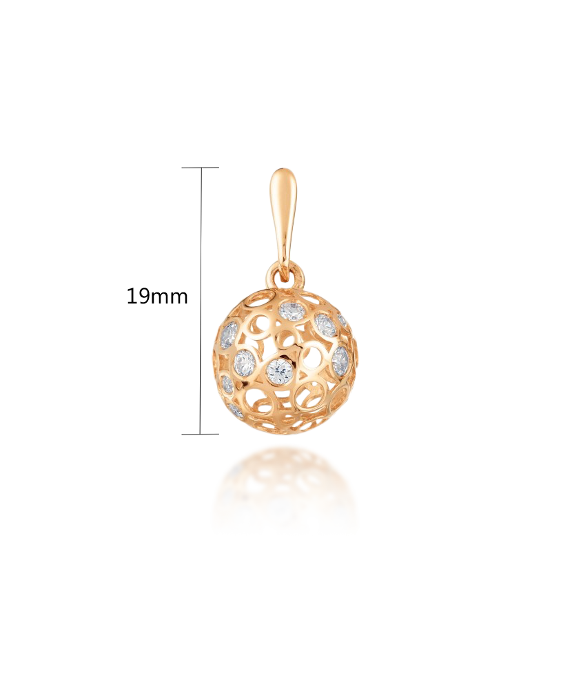 Auksinis Pakabukas Su Cirkoniais - Auksiniai pakabukai - Goldinga