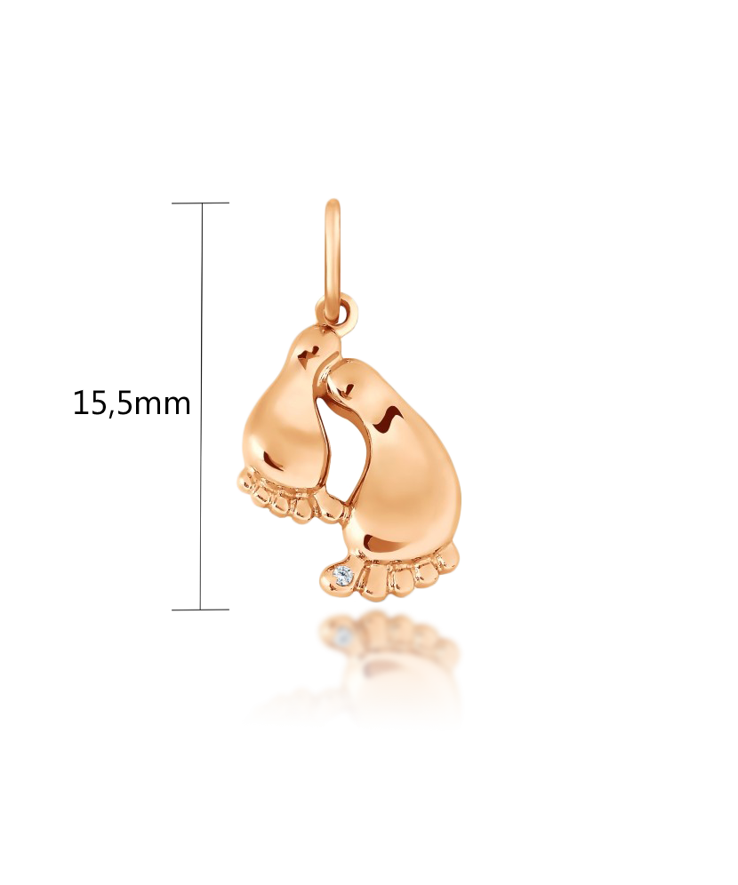 Auksinis Pakabukas Su Cirkoniu - Auksiniai pakabukai - Goldinga