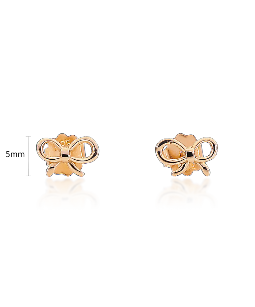 Auksiniai auskarai "kaspinėlis" - Auksiniai auskarai - Goldinga