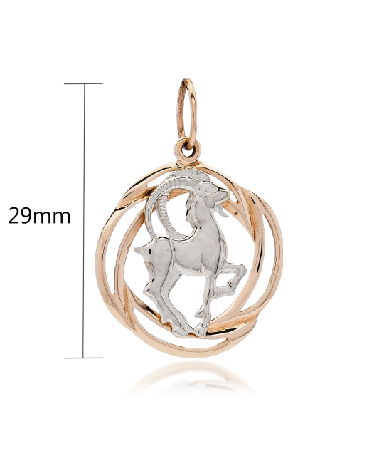 Auksinis pakabukas "Ožiaragis" - Zodiako ženklų pakabukai - Goldinga