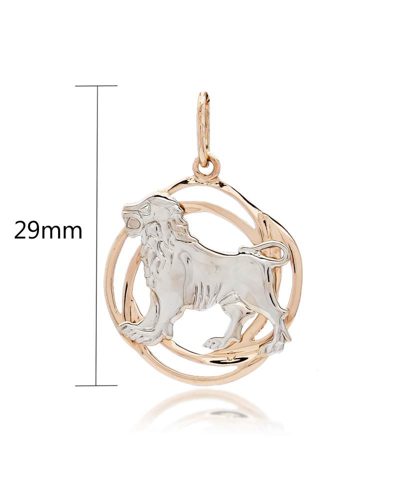 Auksinis pakabukas "Liūtas" - Zodiako ženklų pakabukai - Goldinga