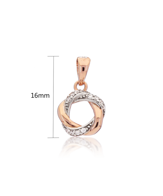 Auksinis pakabukas su cirkoniais - Auksiniai pakabukai - Goldinga