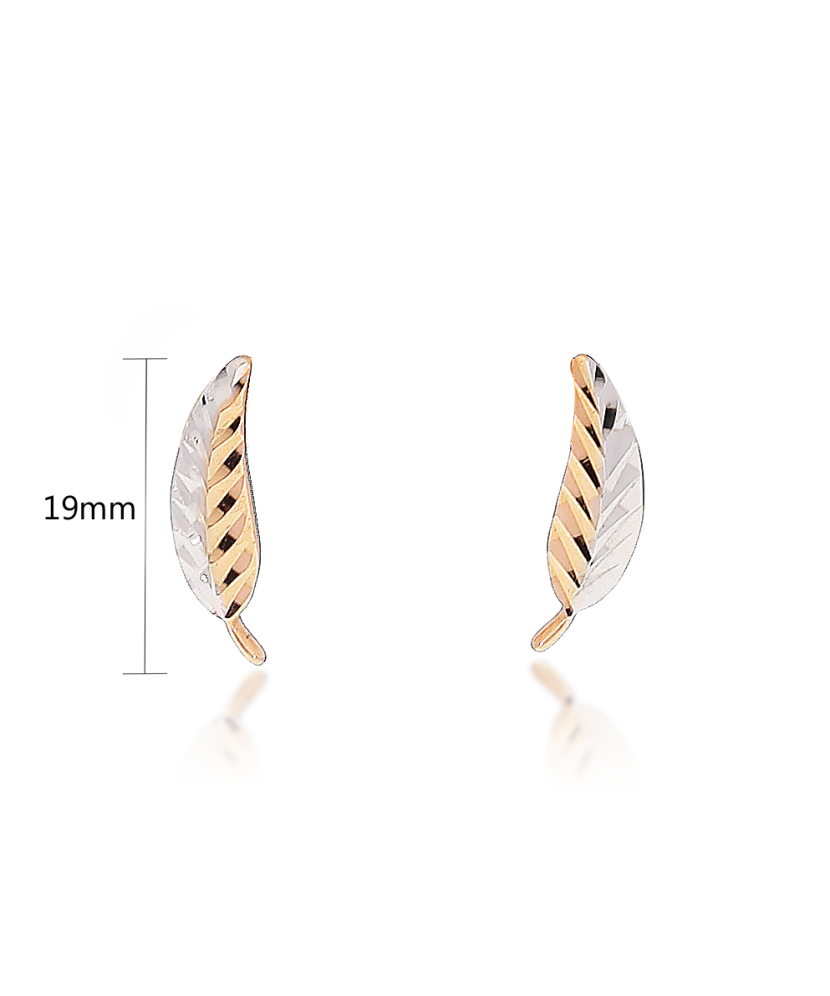 Auksiniai auskarai "Lapeliai" - Auksiniai auskarai - Goldinga