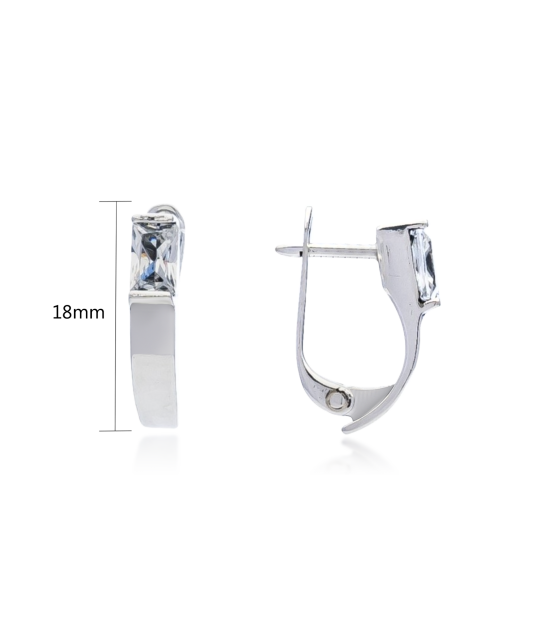 Sidabriniai auskarai su cirkoniu - Sidabriniai auskarai - Goldinga