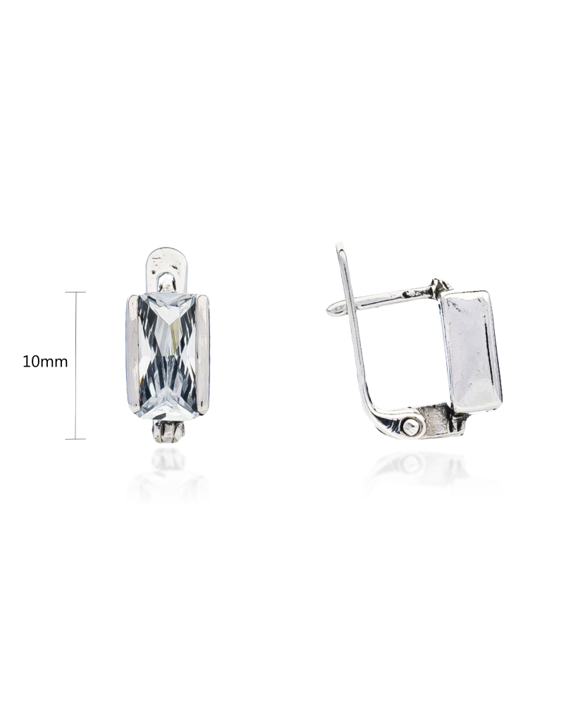 Sidabriniai auskarai su cirkoniu - Sidabriniai auskarai - Goldinga