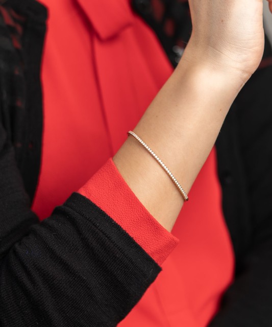 Auksinė apyrankė su briliantais - Auksinės apyrankės - Goldinga