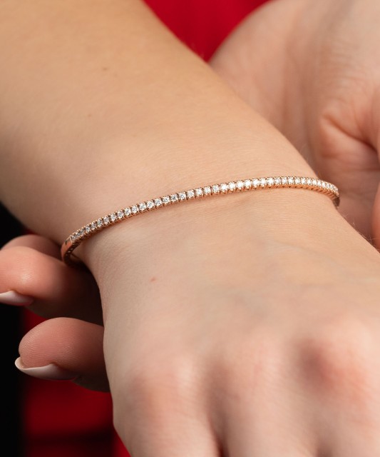 Auksinė apyrankė su briliantais - Auksinės apyrankės - Goldinga