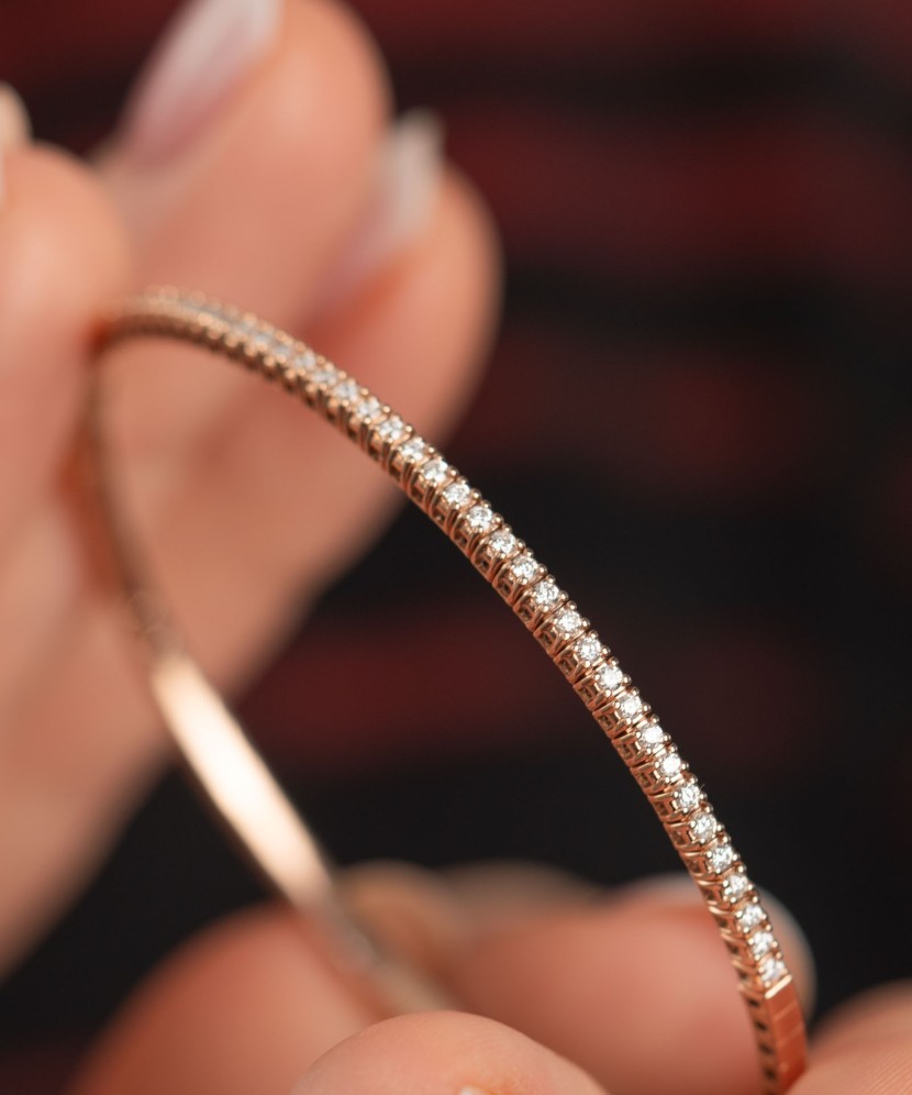 Auksinė apyrankė su briliantais - Auksinės apyrankės - Goldinga