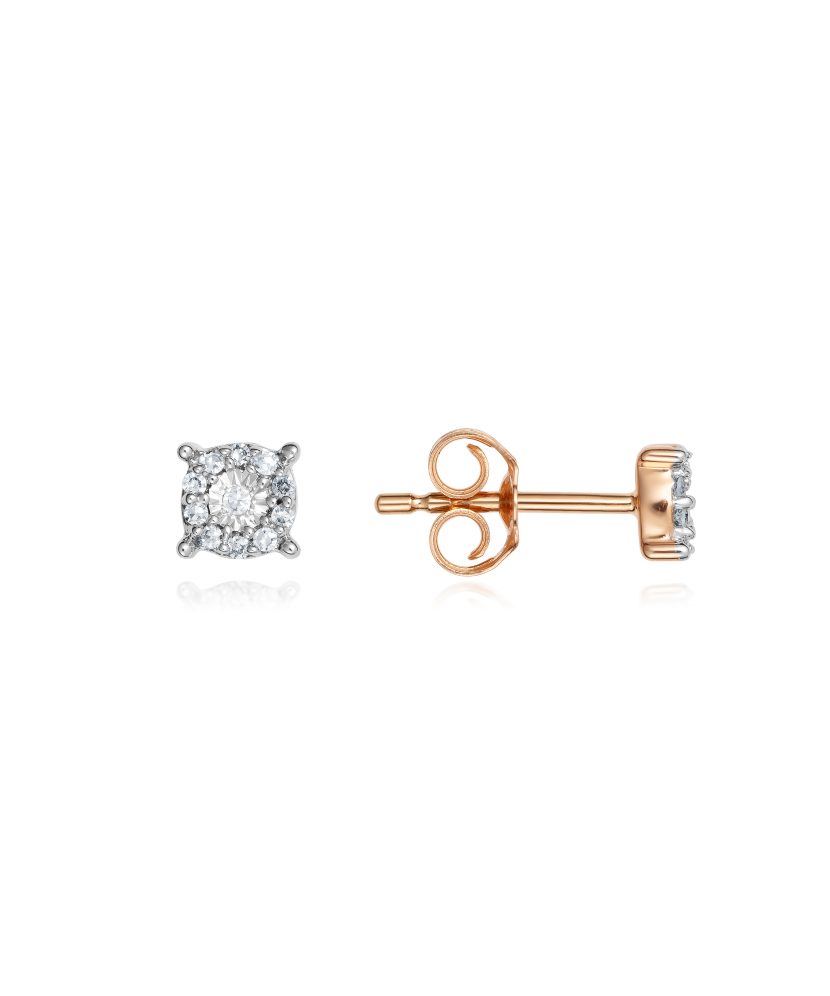 Auksiniai auskarai su deimantais - Auksiniai Auskarai su brangakmeniais - Goldinga