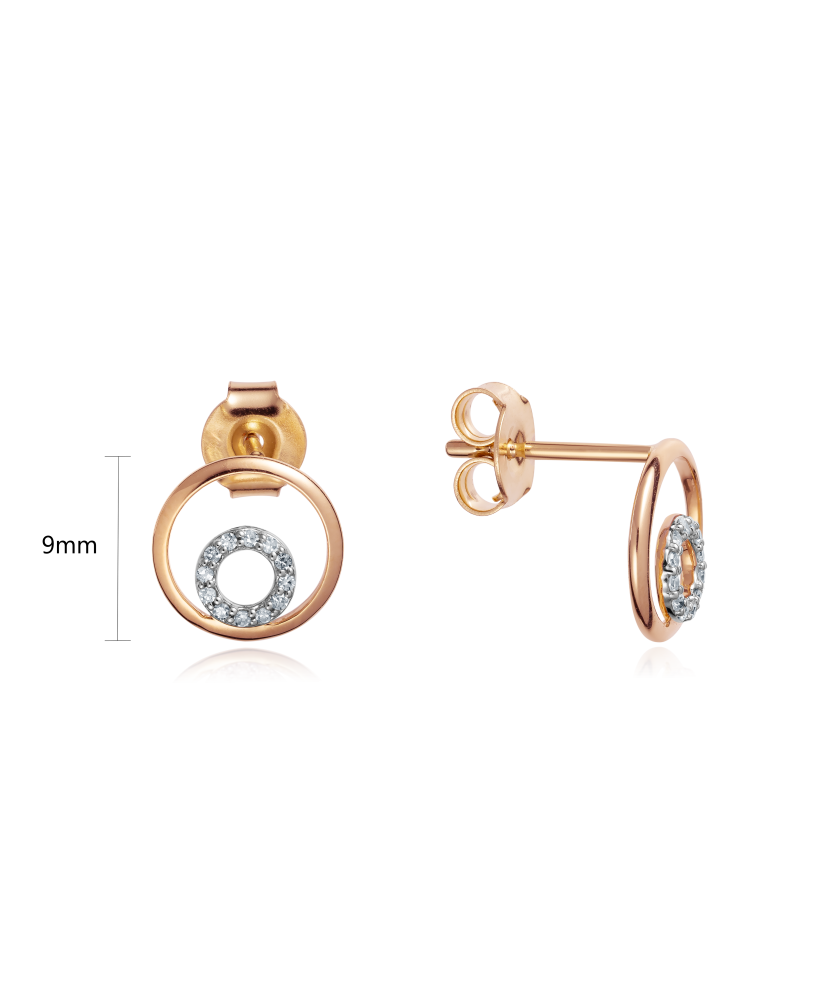 Auksiniai auskarai su deimantais - Auksiniai Auskarai su brangakmeniais - Goldinga