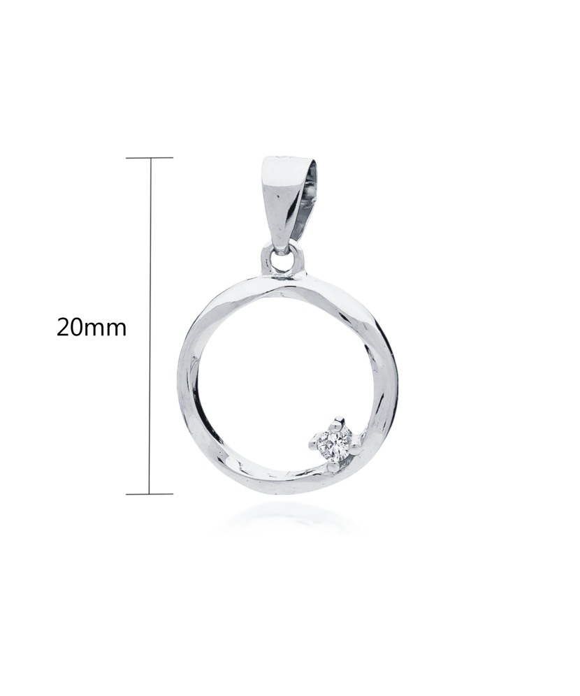Sidabrinis Pakabukas su cirkoniu - Sidabriniai pakabukai - Goldinga