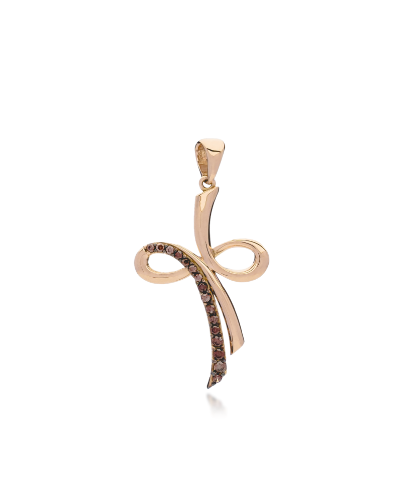 Auksinis pakabukas su dūminiais topazais - Auksiniai pakabukai - Goldinga