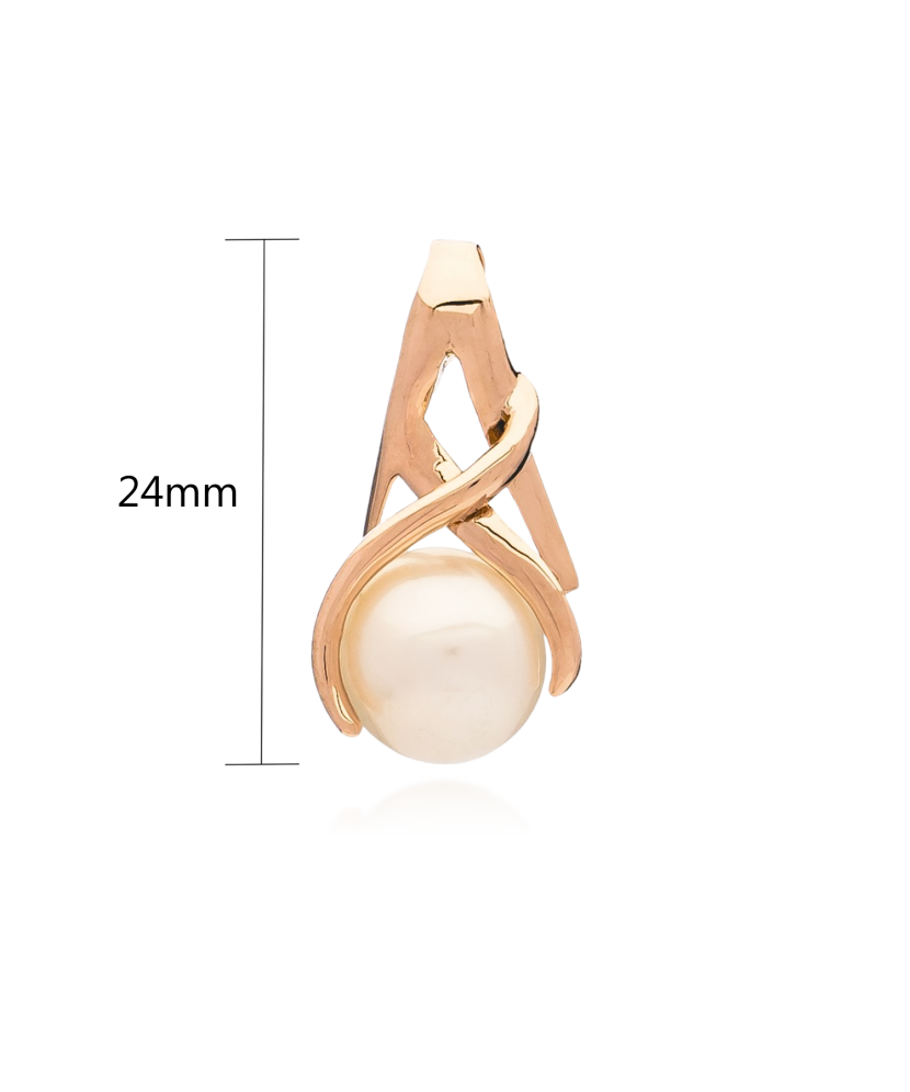 Auksinis pakabukas su perlu - Auksiniai pakabukai - Goldinga