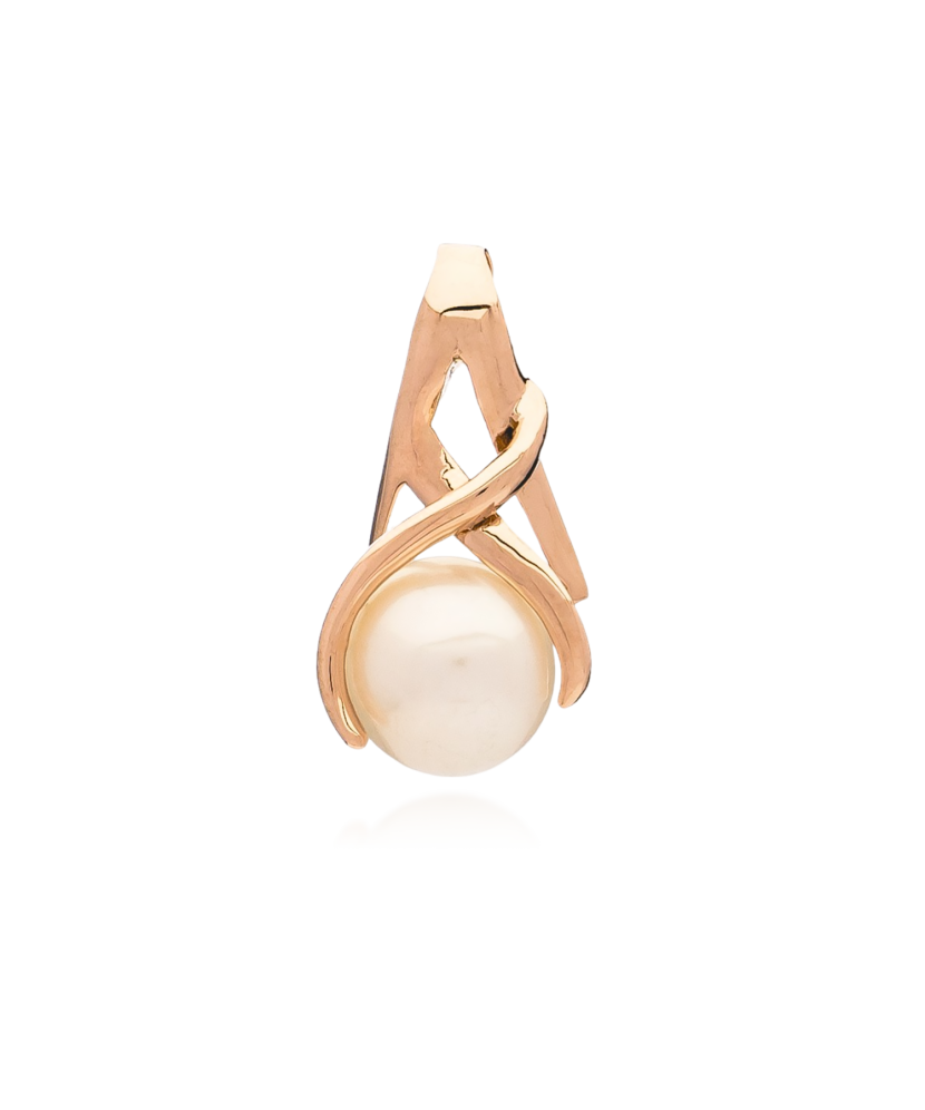 Auksinis pakabukas su perlu - Auksiniai pakabukai - Goldinga