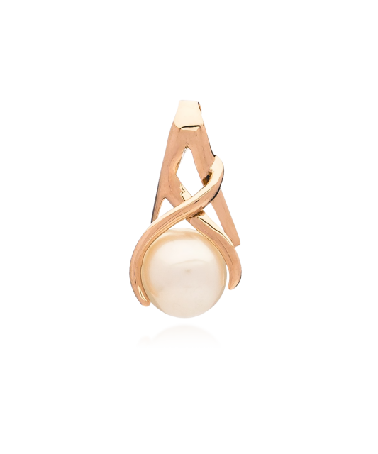 Auksinis pakabukas su perlu - Auksiniai pakabukai - Goldinga