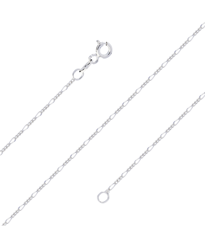 Sidabrinė Grandinėlė "Figaro" 0.6mm - Sidabrinės grandinėlės - Goldinga