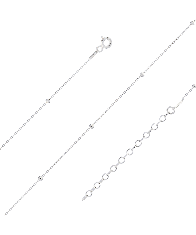 Sidabrinė Grandinėlė 1.4mm - Sidabrinės grandinėlės - Goldinga