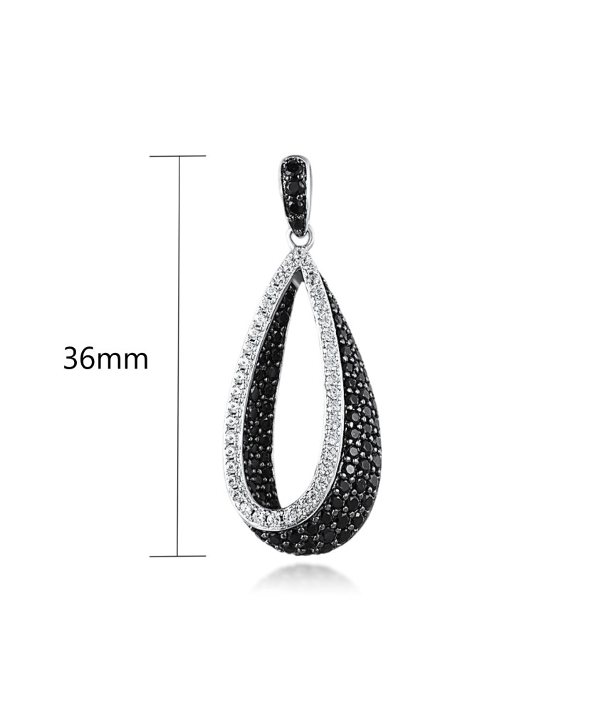 Sidabrinis pakabukas su cirkoniais ir špineliais - Sidabriniai pakabukai - Goldinga