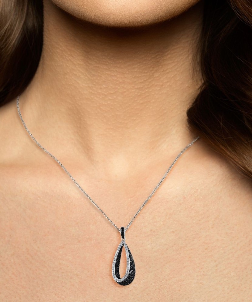 Sidabrinis pakabukas su cirkoniais ir špineliais - Sidabriniai pakabukai - Goldinga