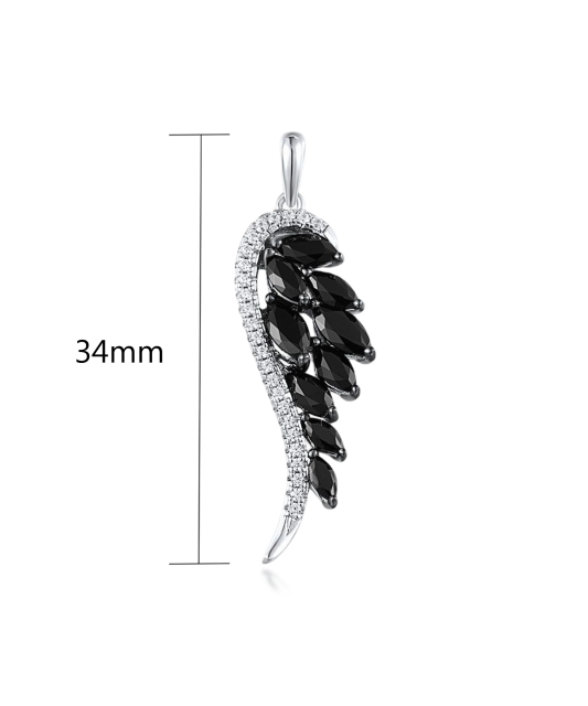 Sidabrinis pakabukas su cirkoniais ir špineliais