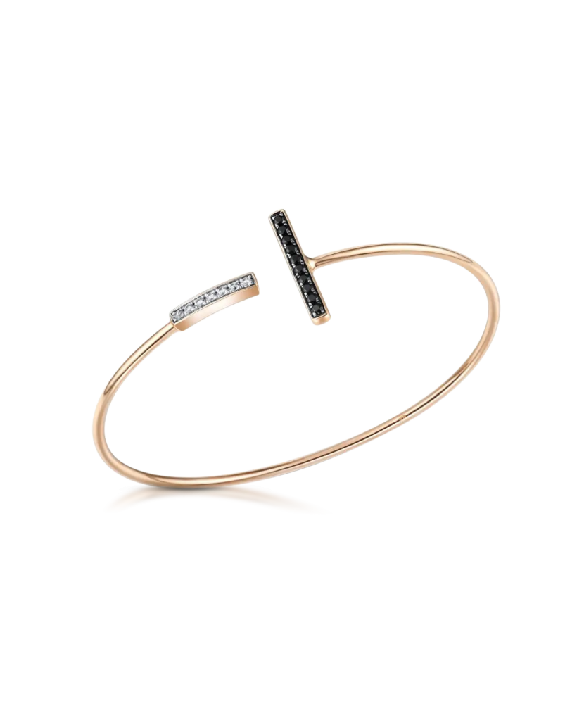 Auksinė apyrankė su safyrais - Auksinės apyrankės - Goldinga