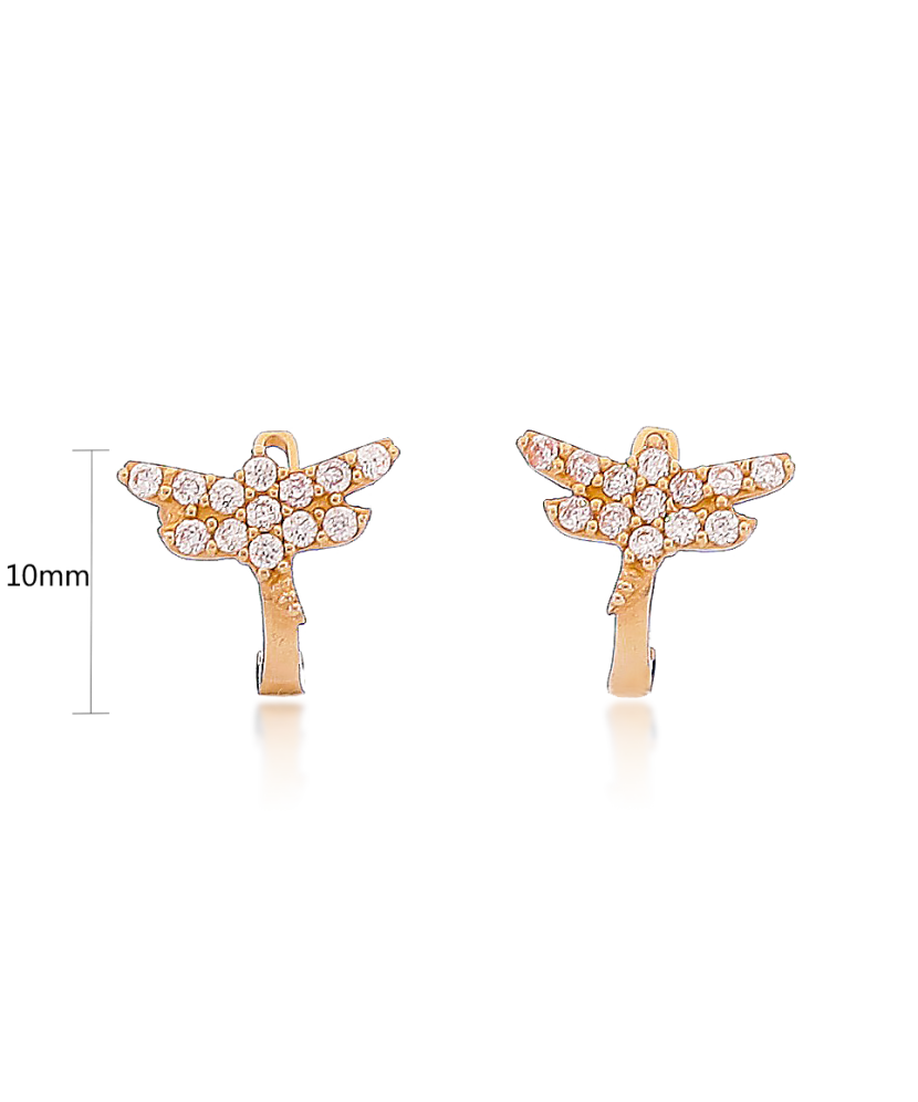 Auksiniai auskarai su cirkoniais - Auksiniai auskarai - Goldinga