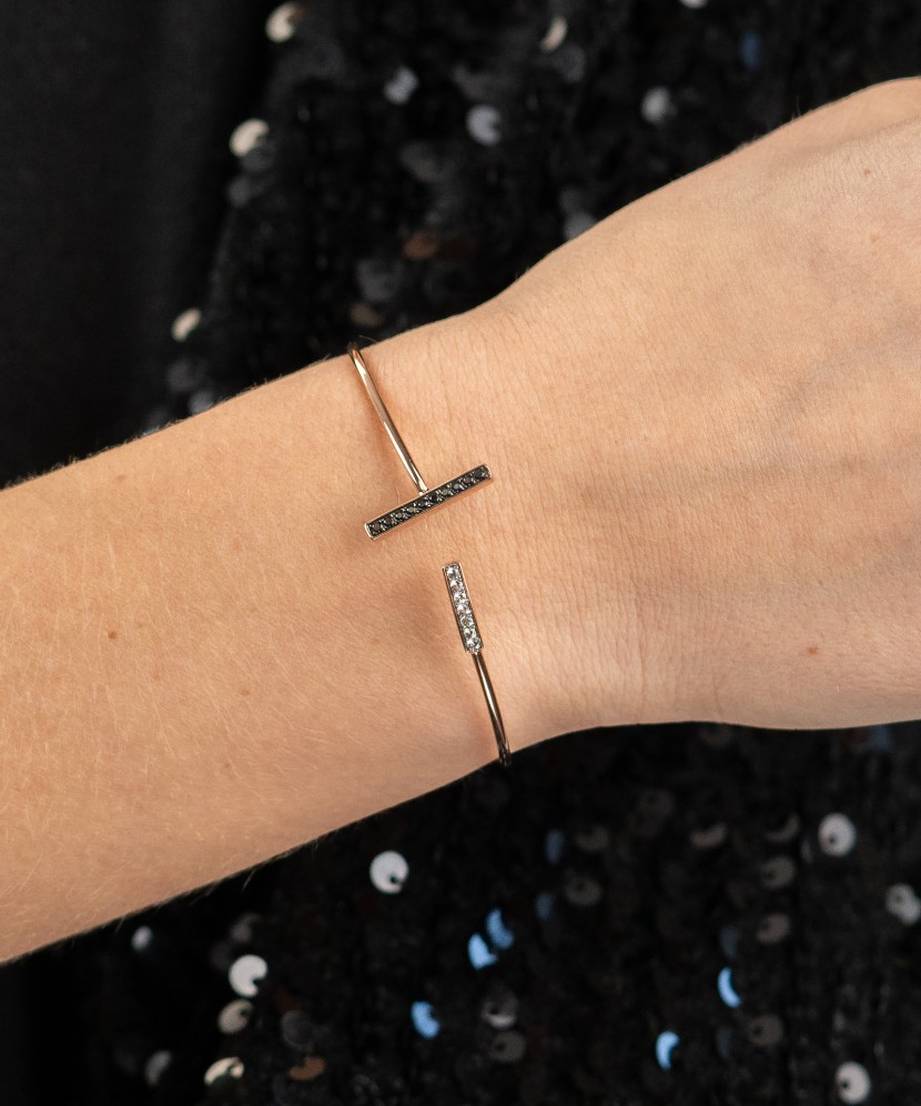 Auksinė apyrankė su safyrais  - Goldinga