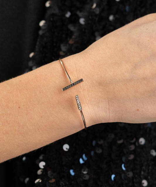 Auksinė apyrankė su safyrais  - Goldinga