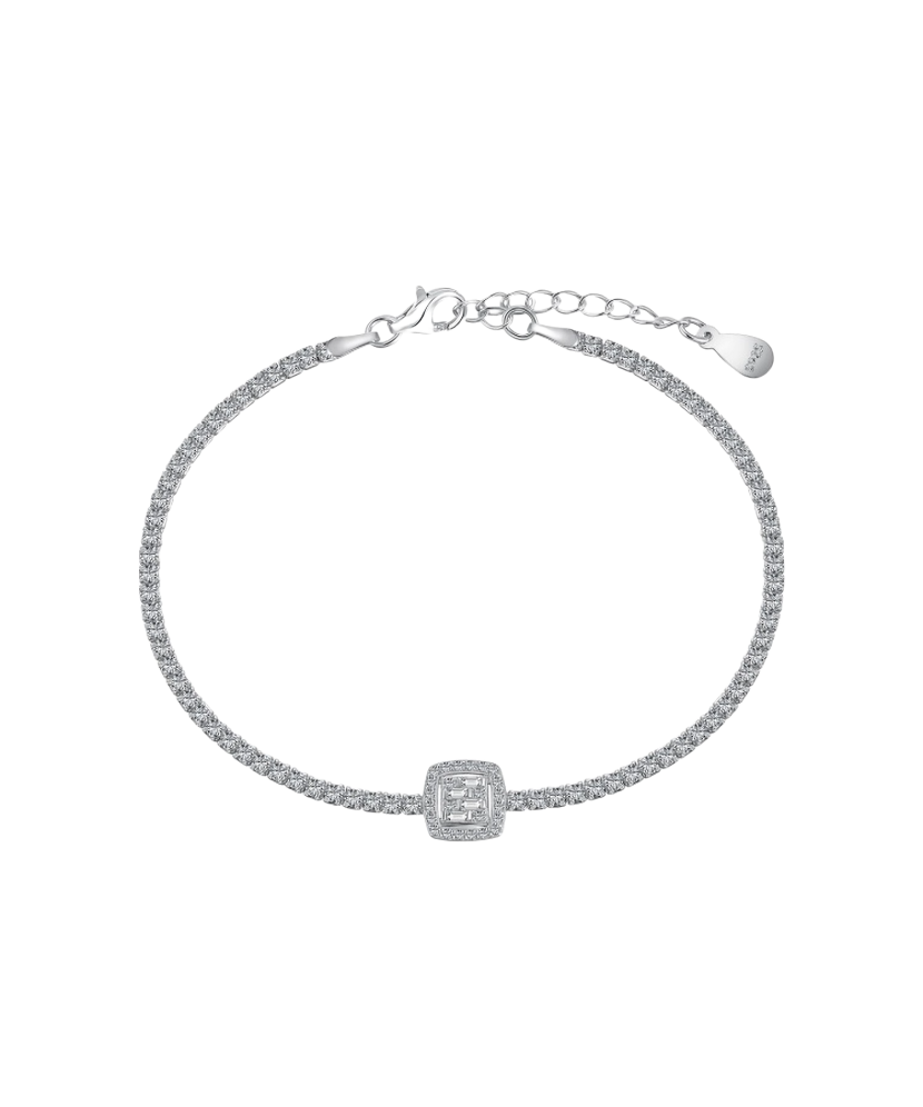 sidabrinė apyrankė su cirkoniais - Sidabrinės apyrankės - Goldinga