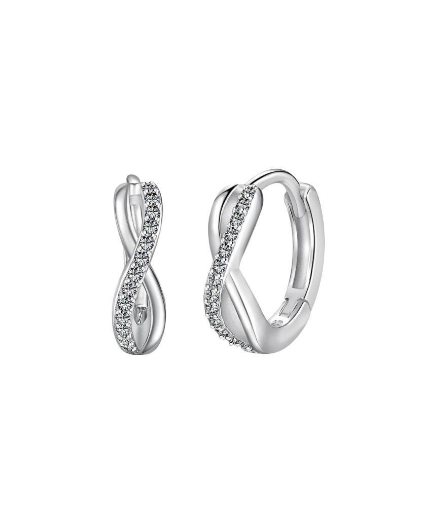 Sidabriniai auskarai su cirkoniais  - Goldinga