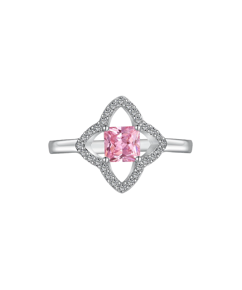 Sidabrinis žiedas su cirkoniais - Sidabriniai žiedai - Goldinga