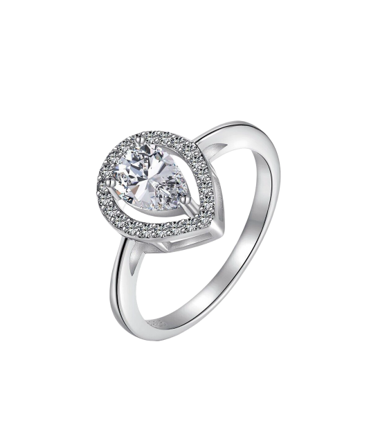 Sidabrinis žiedas su cirkoniais - Sidabriniai žiedai - Goldinga