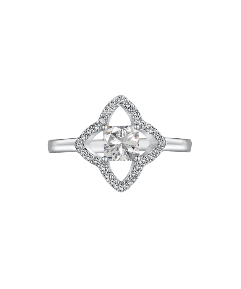 Sidabrinis žiedas su cirkoniais  - Goldinga