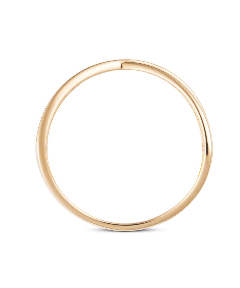 Auksinis žiedas su cirkoniais - Auksiniai žiedai - Goldinga