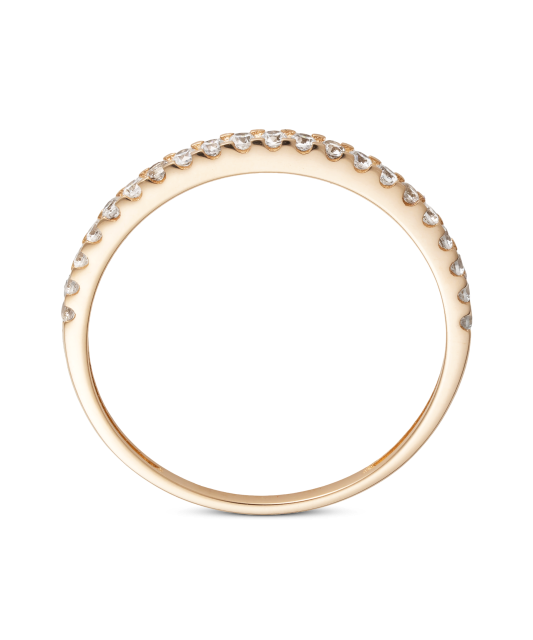 Auksinis žiedas su cirkoniais - Auksiniai žiedai - Goldinga