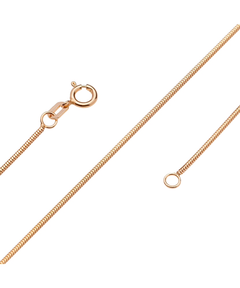 Auksinė grandinėlė "Snake" 0.9mm - Auksinės grandinėlės - Goldinga