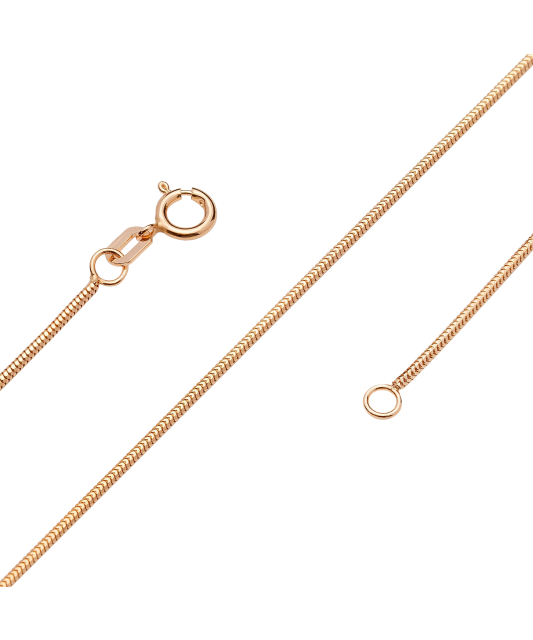 Auksinė grandinėlė "Snake" 0.9mm - Auksinės grandinėlės - Goldinga