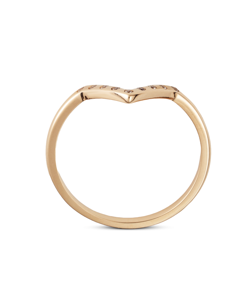 Auksinis žiedas su cirkoniais - Auksiniai žiedai - Goldinga