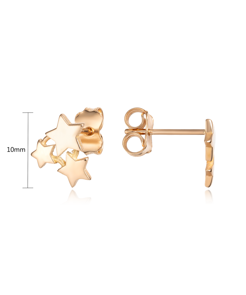 Auksiniai auskarai "Žvaigždė" - Auksiniai auskarai - Goldinga