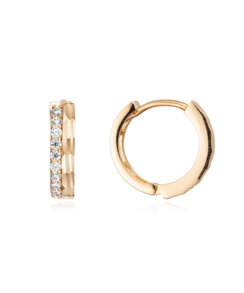 Auksiniai auskarai su cirkoniais