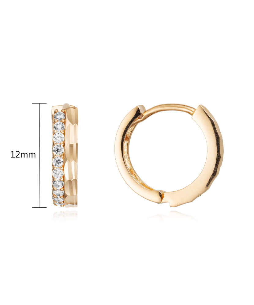 Auksiniai auskarai su cirkoniais