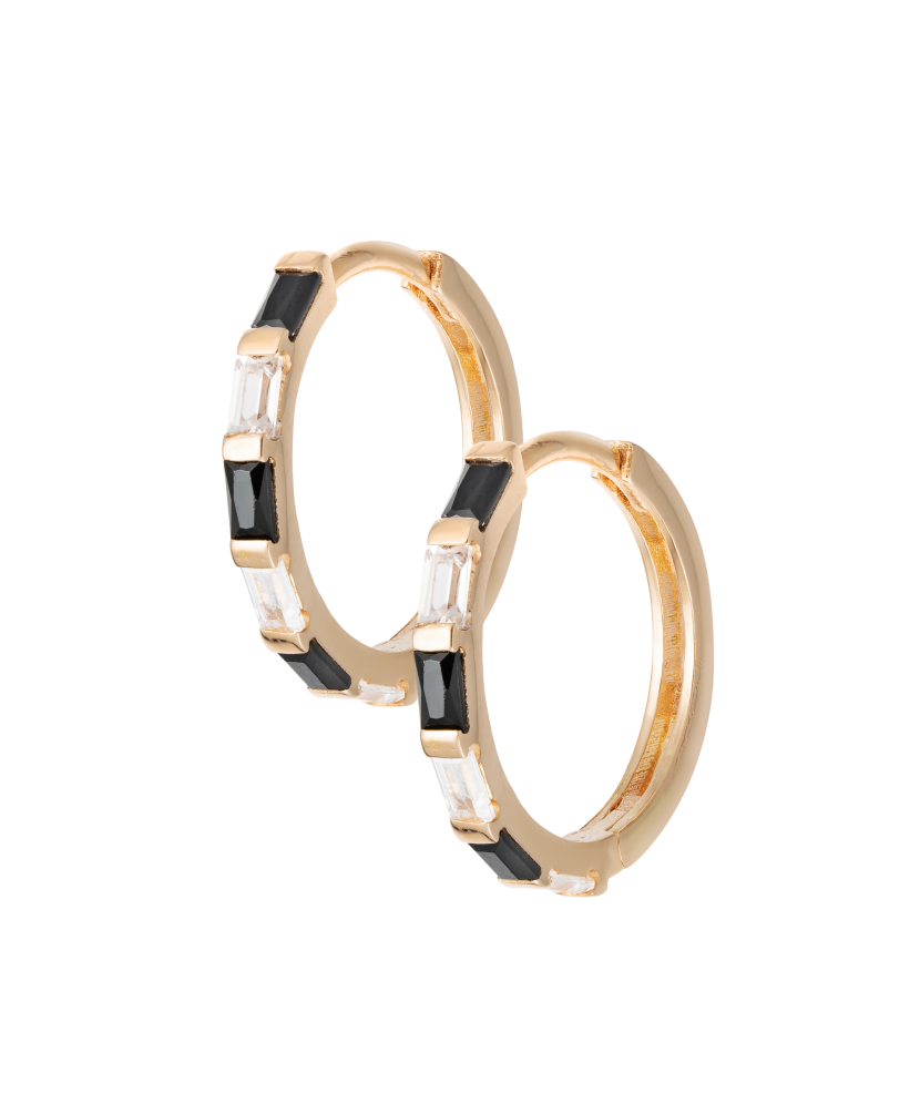 Auksiniai auskarai su cirkoniais