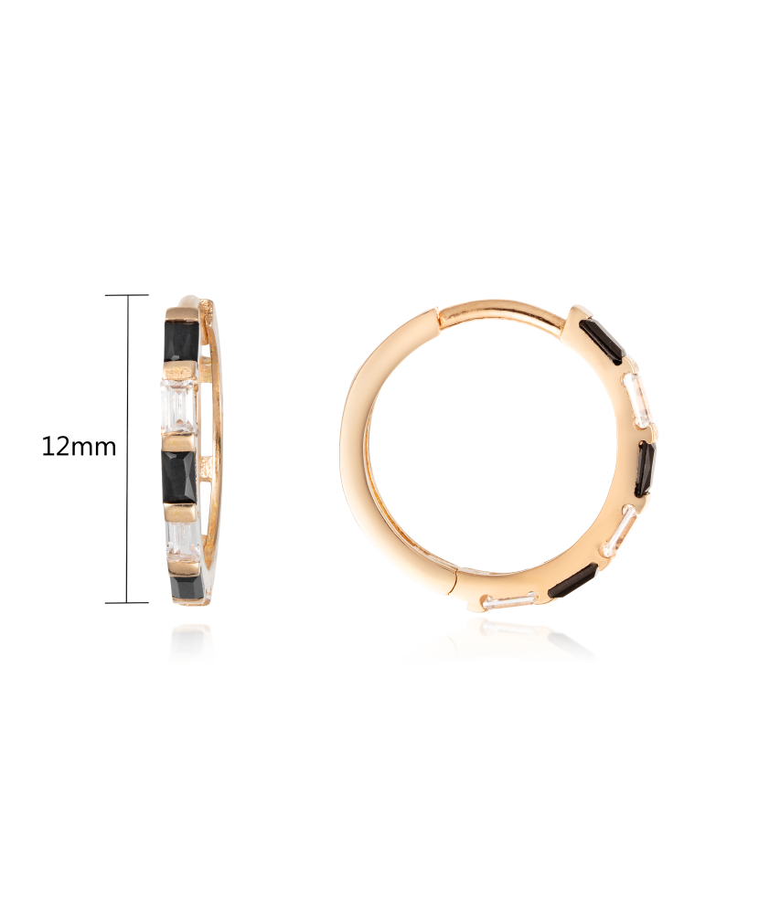 Auksiniai auskarai su cirkoniais