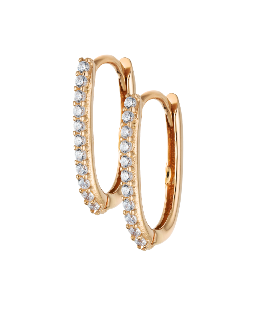 Auksiniai auskarai su cirkoniais