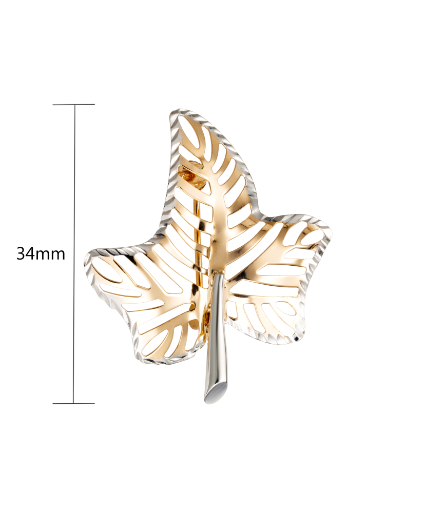 Auksinė sagė "Klevo lapas" - Sagės - Goldinga