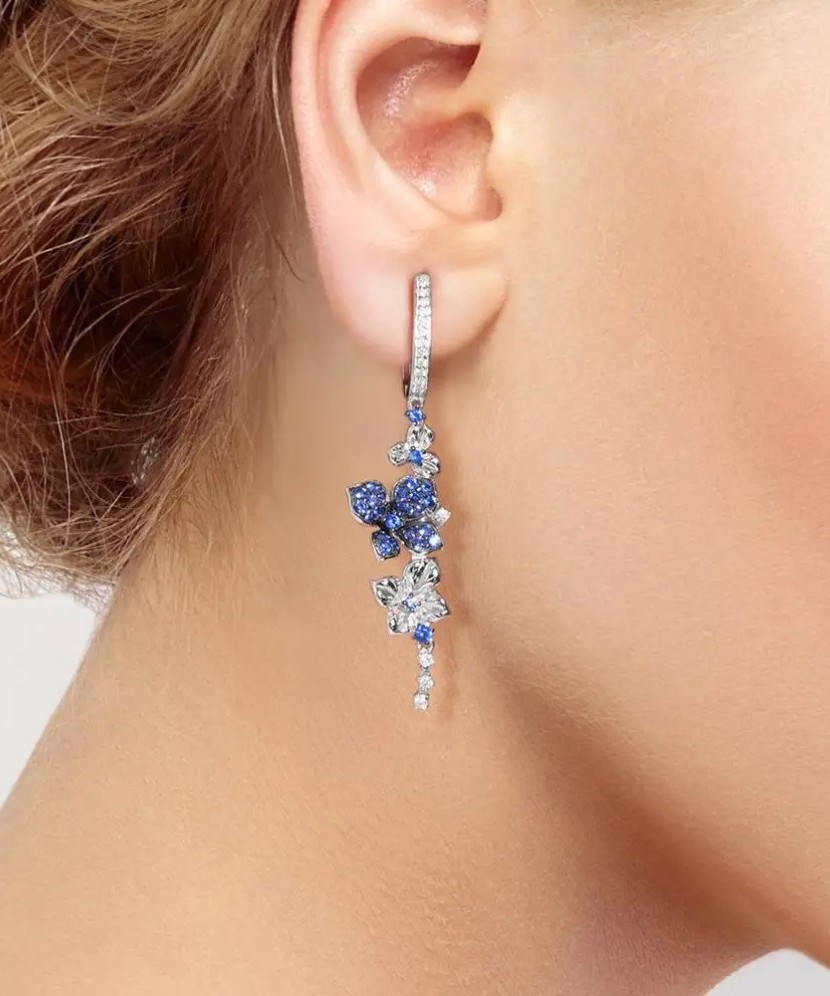 Sidabriniai auskarai su cirkoniais ir špineliais - Sidabriniai auskarai - Goldinga