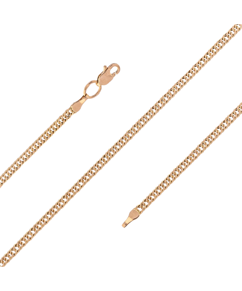Auksinė grandinėlė "Double curb" 3mm  - Goldinga