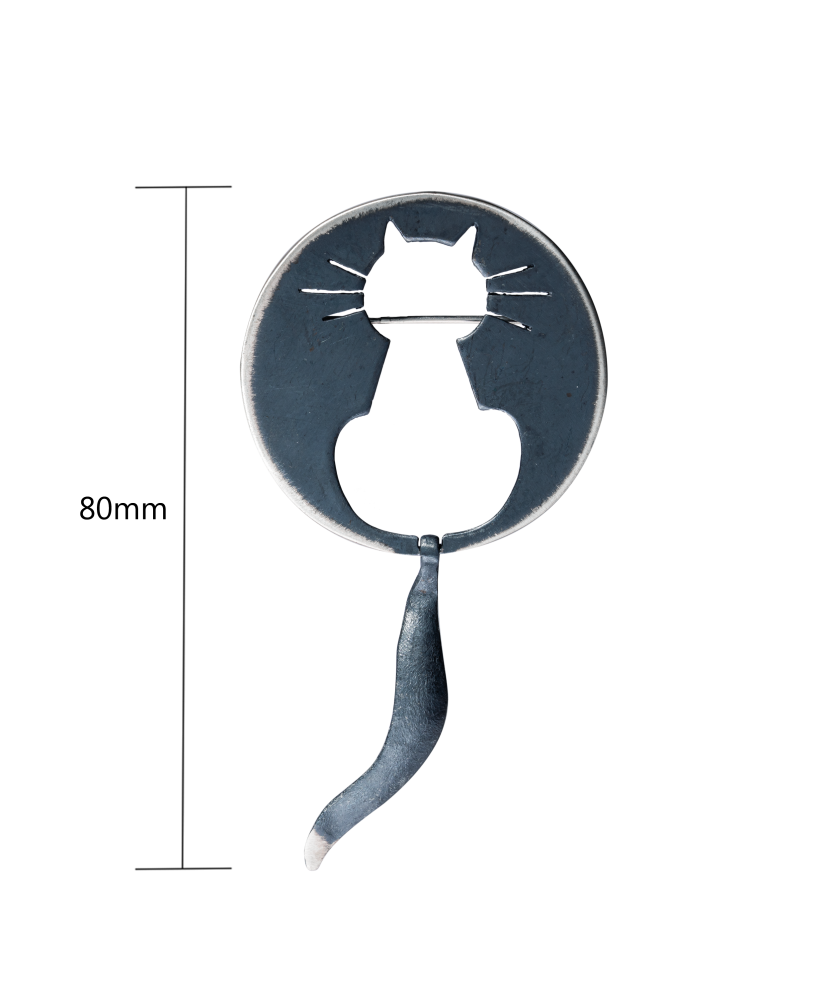 Sidabrinė sagė "Katinas" - Sagės - Goldinga