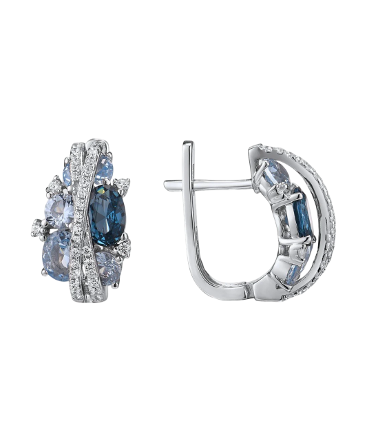 Sidabriniai auskarai su cirkoniais  - Goldinga