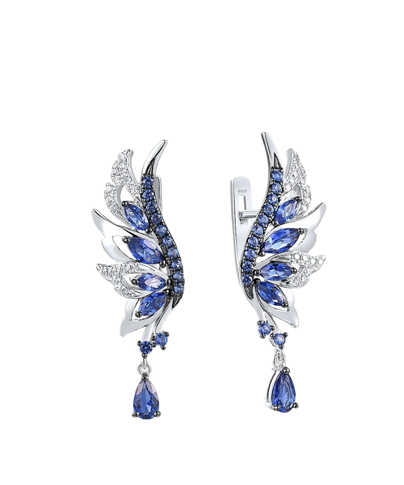 Sidabriniai auskarai su cirkoniais - Sidabriniai auskarai - Goldinga